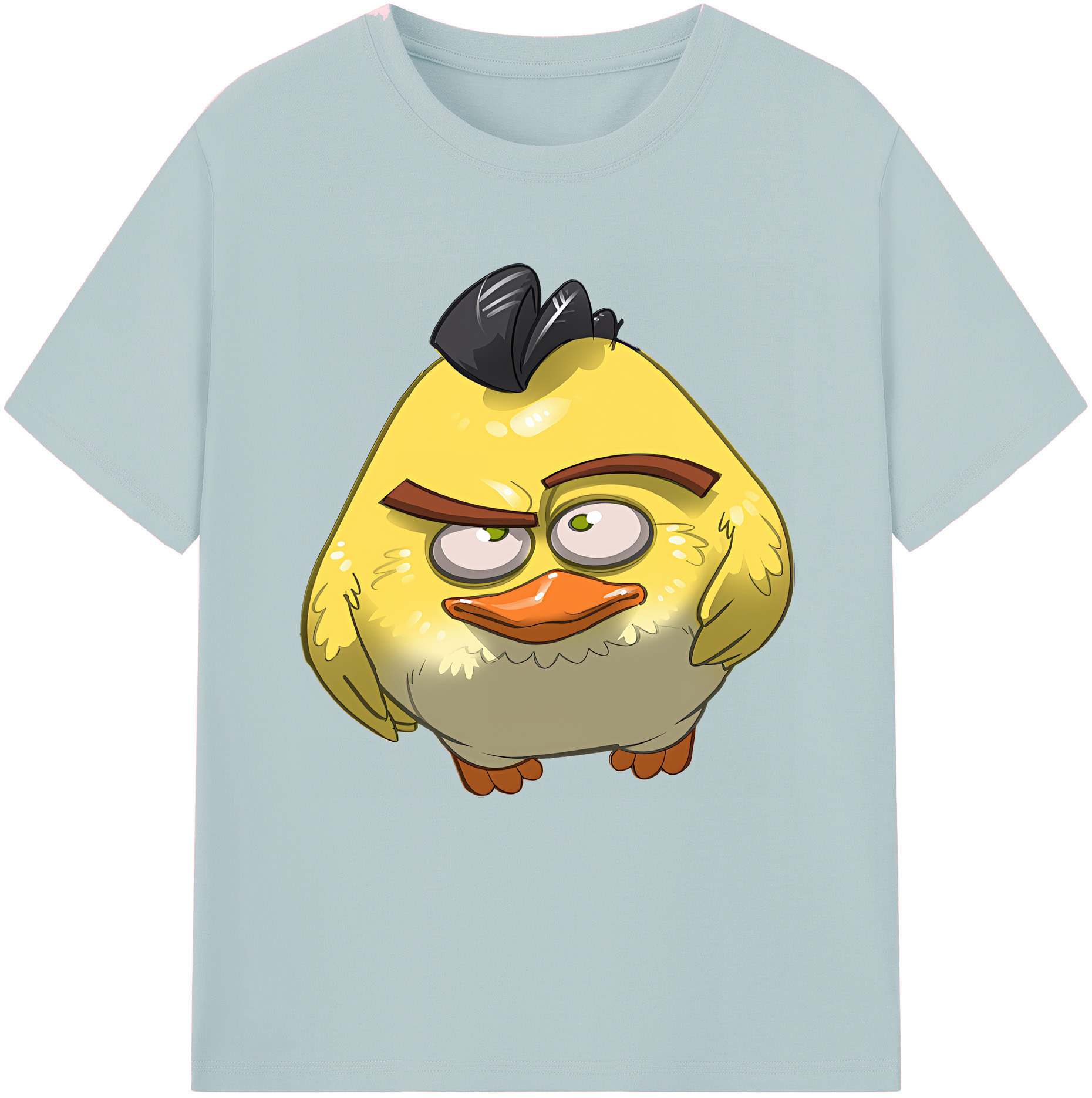 （画像用） Angry Birds アングリーバード 綿100％半袖Tシャツ（フロントプリント）